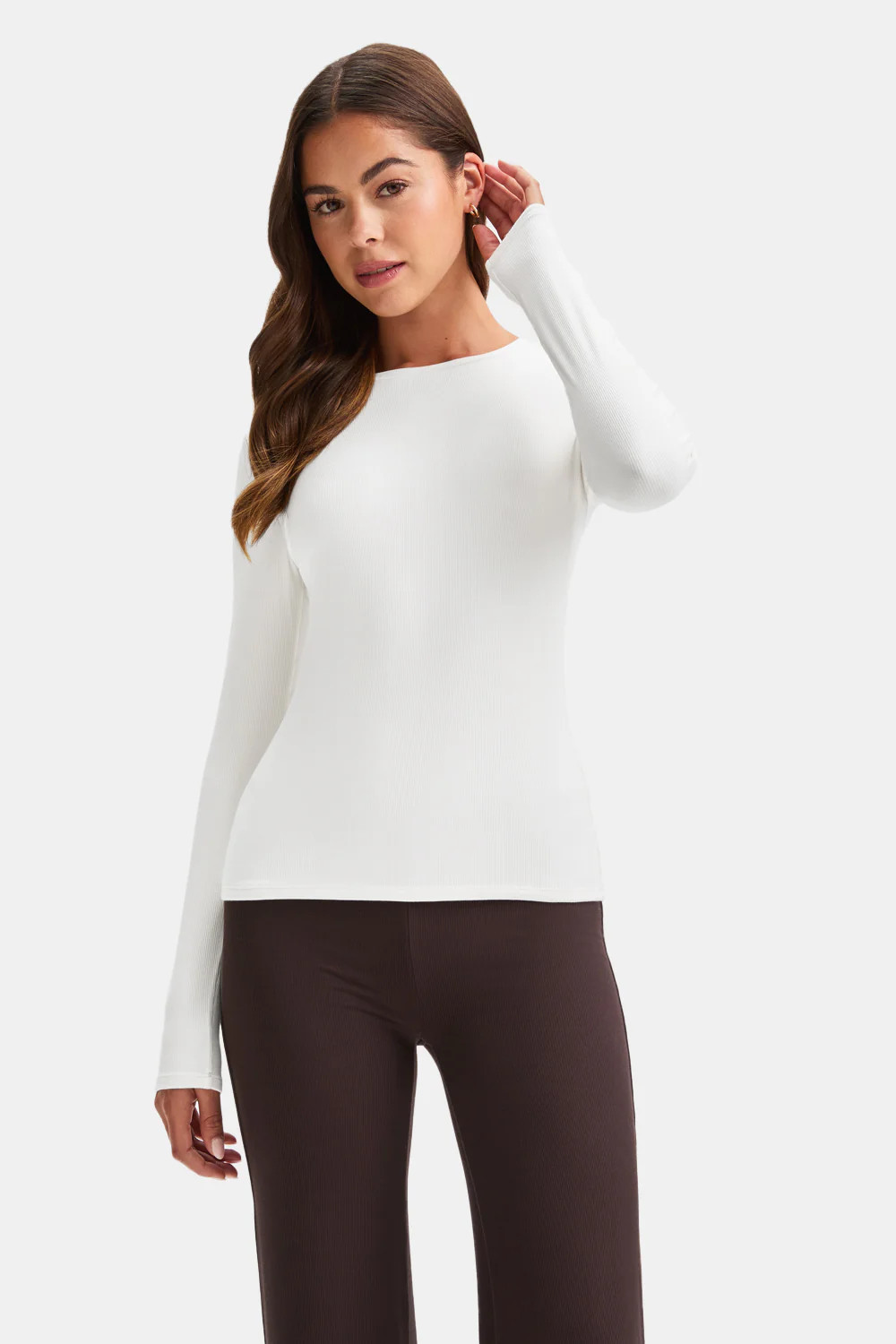 365 Sculpting Lounge Top - Coconut Milk | TALA (UK)