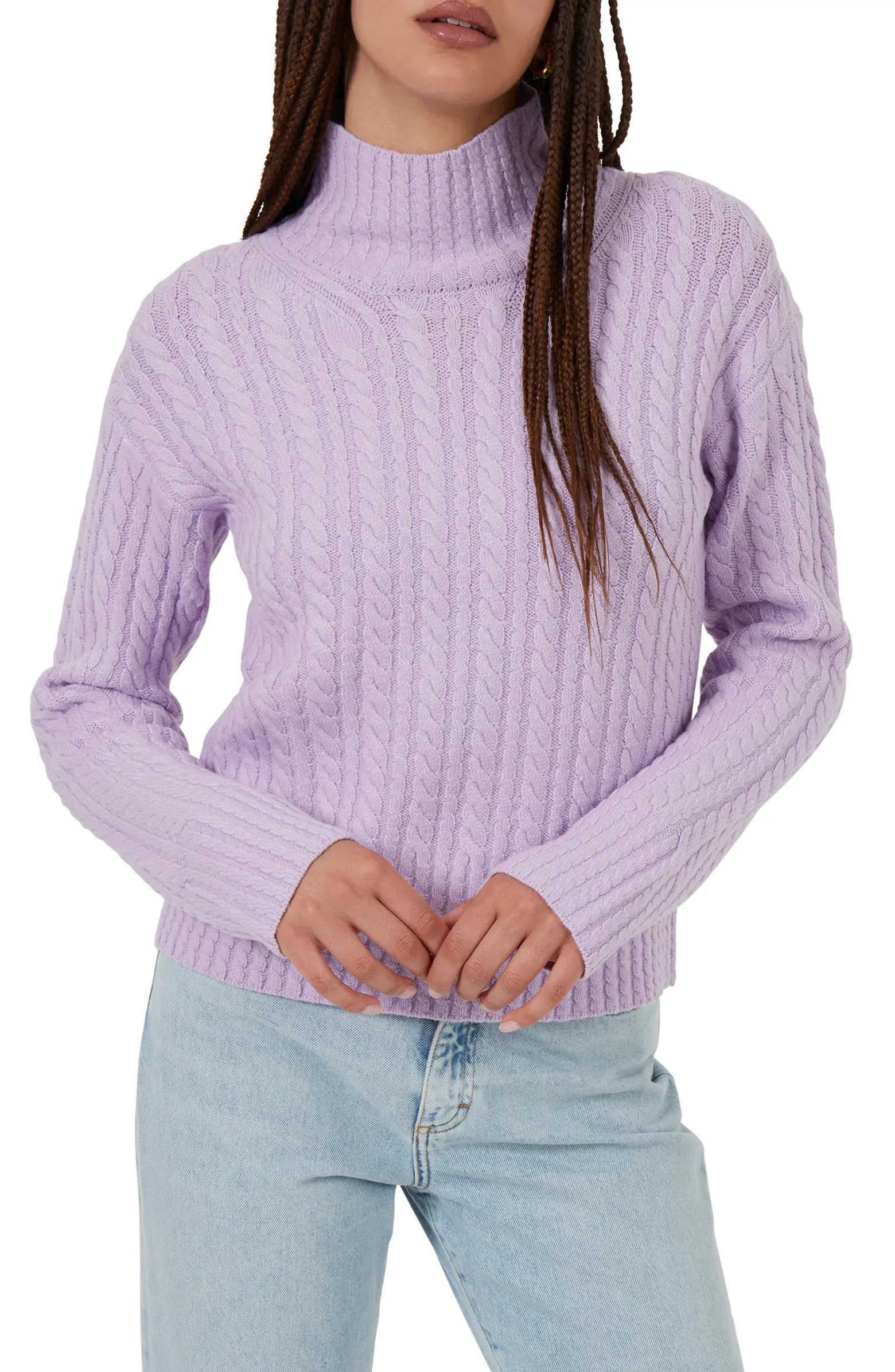French Connection Jacqueline Cable Knit Sweater | Nordstrom | Nordstrom