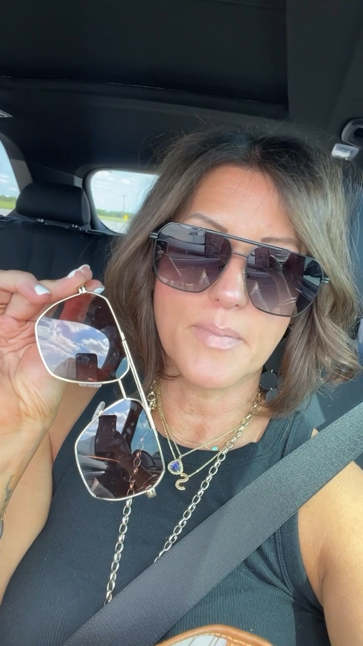 Amazon sunglasses.  

#LTKstyletip #LTKover40 #LTKfindsunder50