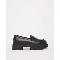 Lug Sole Chunky Loafers Ex Wide | Simply Be (UK)