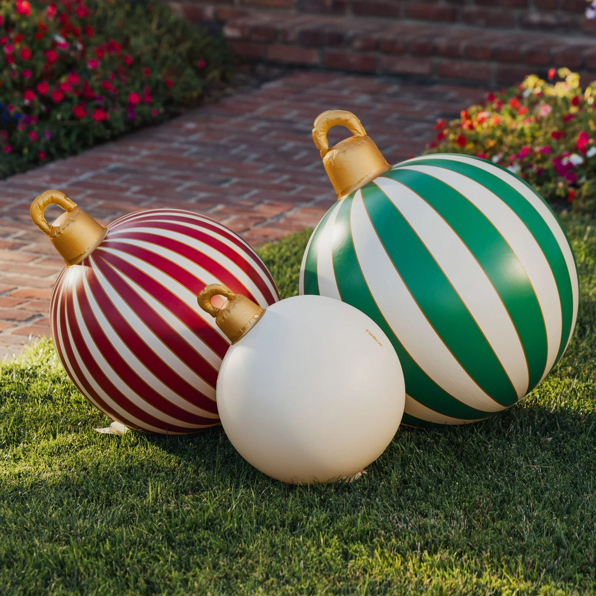 Funboy Inflatable Holiday Ornaments 3-pack, Oversized Indoor & Outdoor Holiday Decorations | Walmart (US)