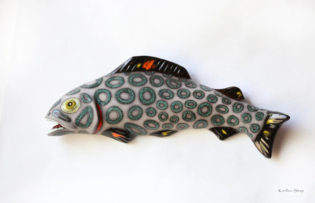 Ceramic Fish Wall Decor, Handmade Art, Fisherman Gift, Home Decor, MADE TO ORDER! | Etsy (Global)