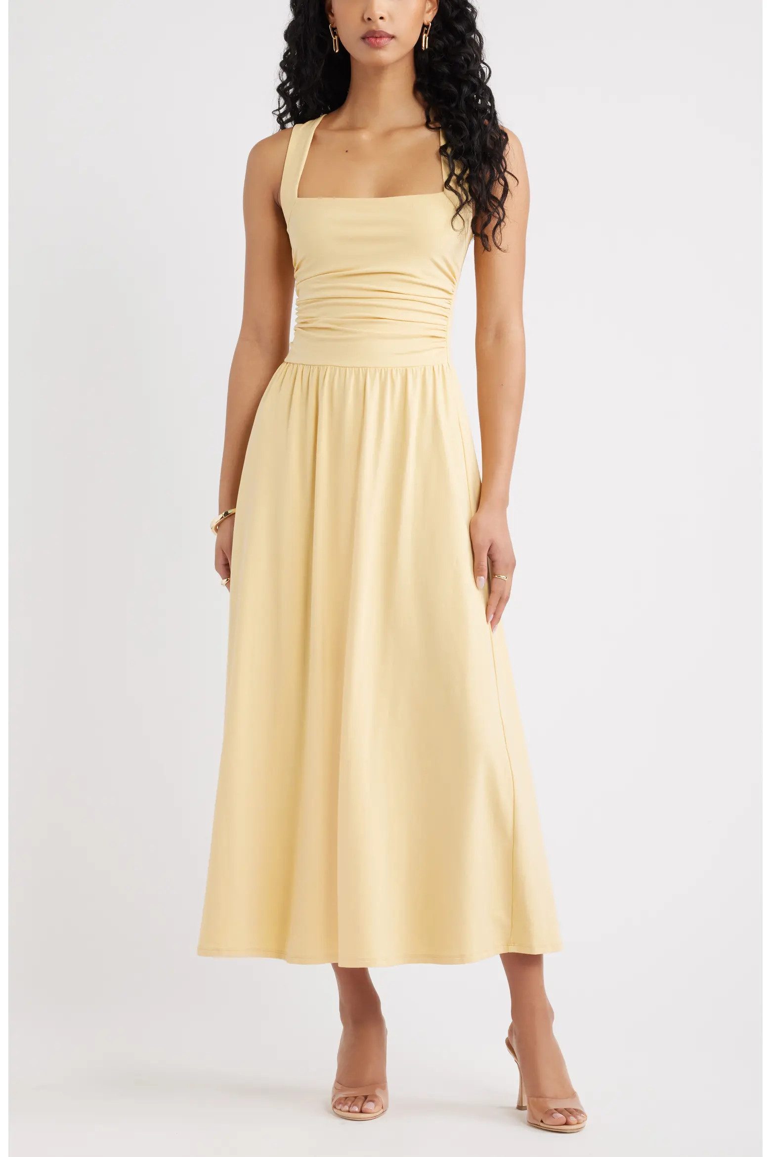 Square Neck Maxi Dress (Women) | Nordstrom | Nordstrom