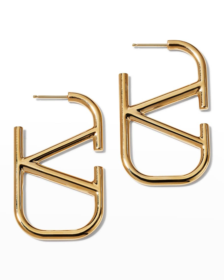Open Logo Earrings | Neiman Marcus