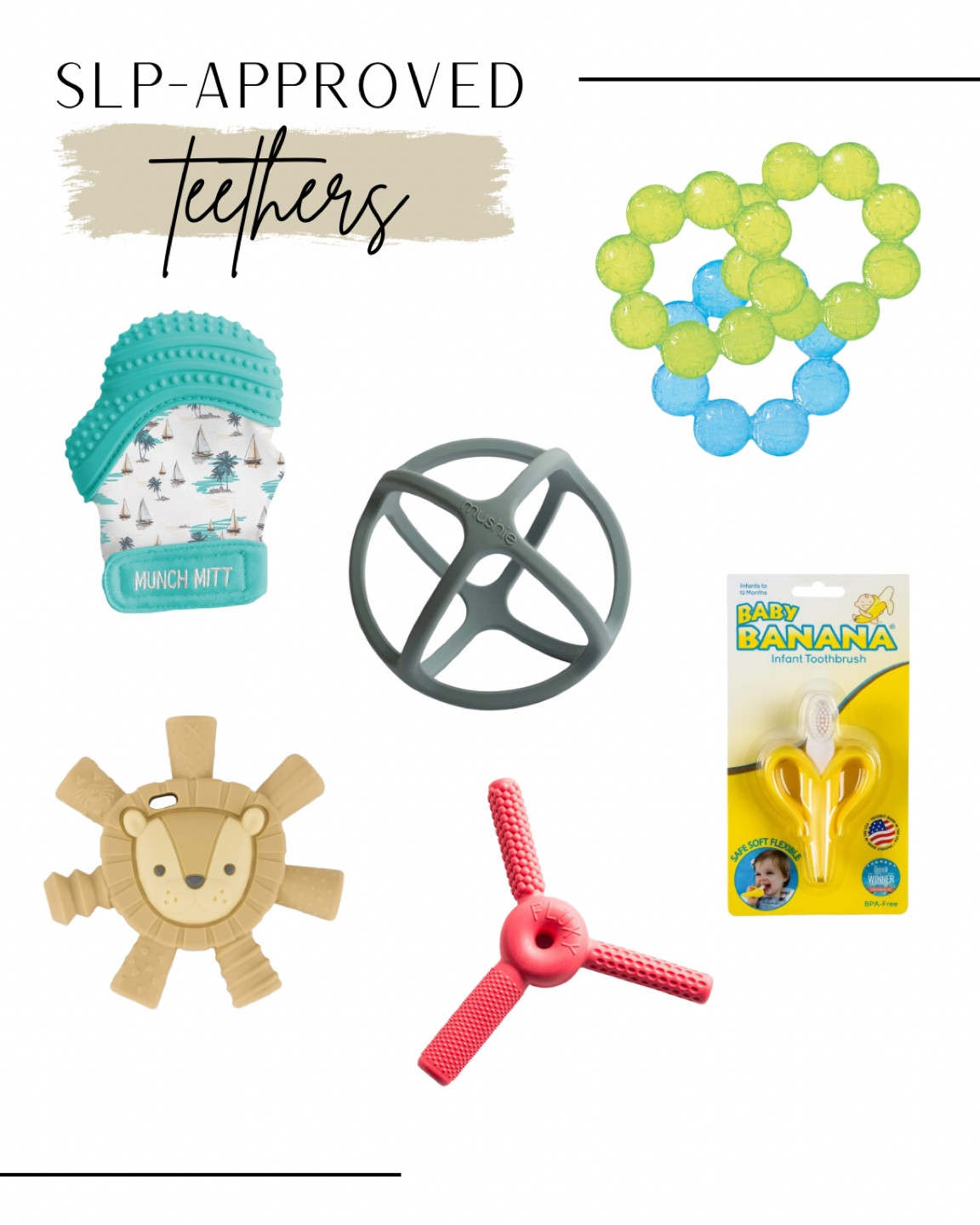 SLP (and Mama) approved teethers for baby, Amazon addition! 

#LTKbump #LTKbaby #LTKGiftGuide