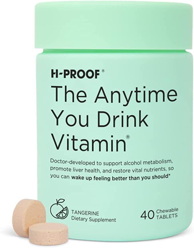 H-PROOF The Anytime You Drink Vitamin for Alcohol Metabolism, Liver Health, and Immunity Support ... | Amazon (US)