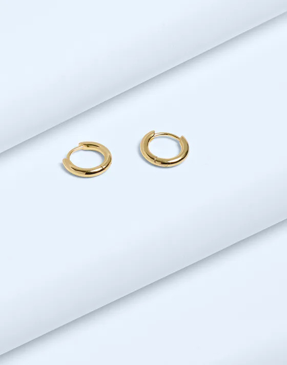 Demi-Fine Huggie Hoop Earrings | Madewell