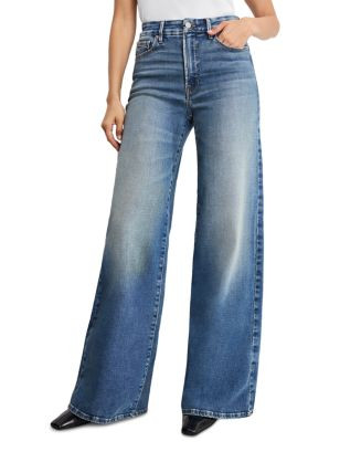 Soft Tech Good Waist Palazzo Jeans in Indigo 986 | Bloomingdale's (US)