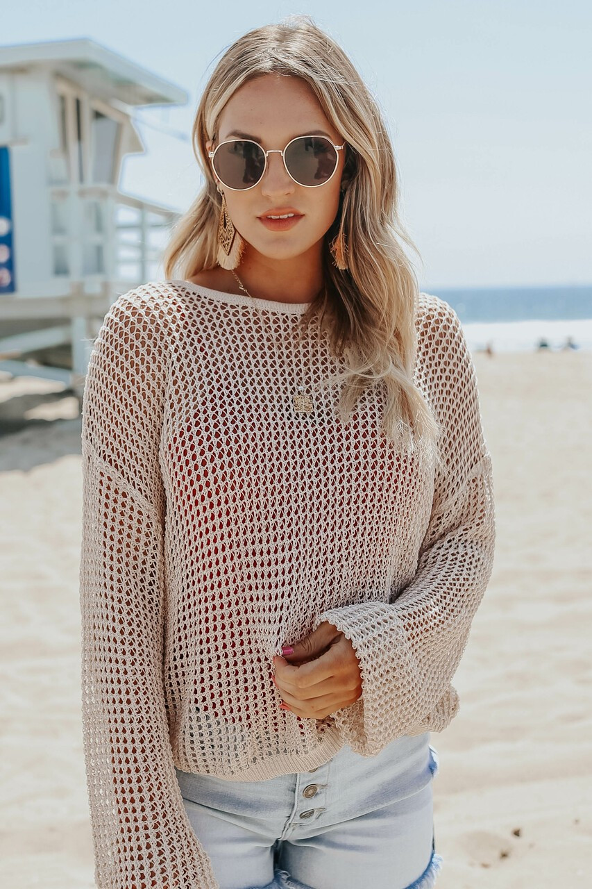 Sawyer Contrast Tank & Mesh Sweater Set | Magnolia Boutique