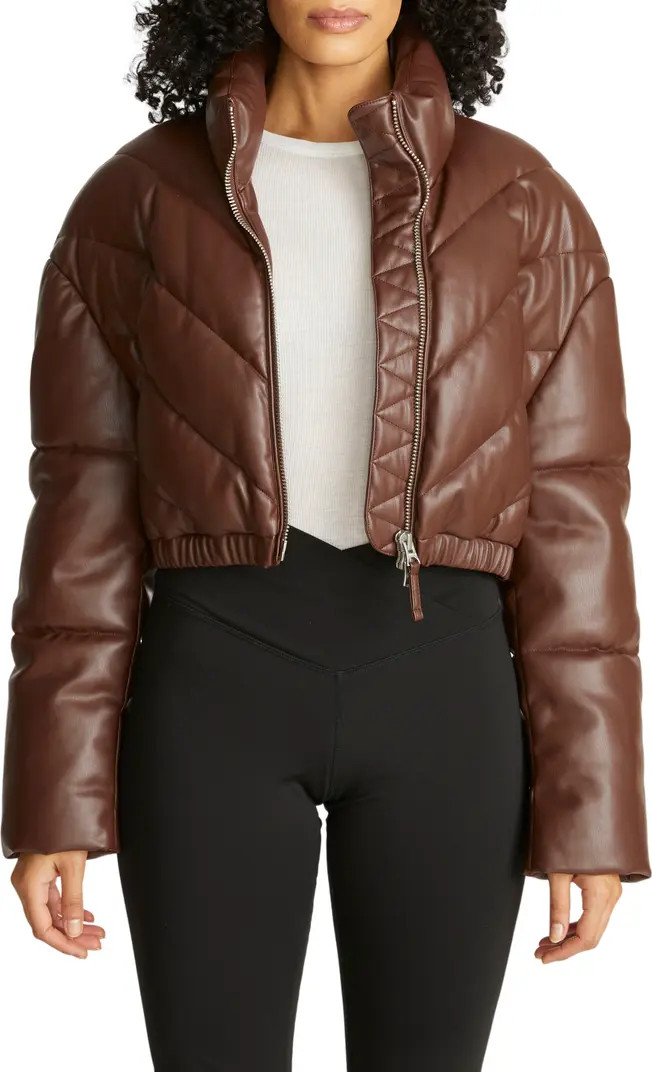 Chevron Crop Puffer Jacket | Nordstrom Rack
