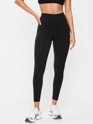 High-Waisted PowerChill 7/8 Cotton Leggings | Old Navy (US)
