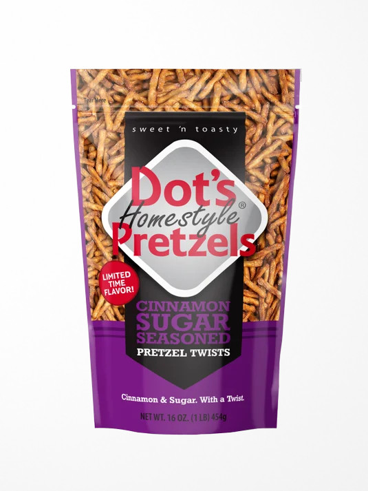 Dot's Pretzels Cinnamon Sugar 16oz - Walmart.com | Walmart (US)