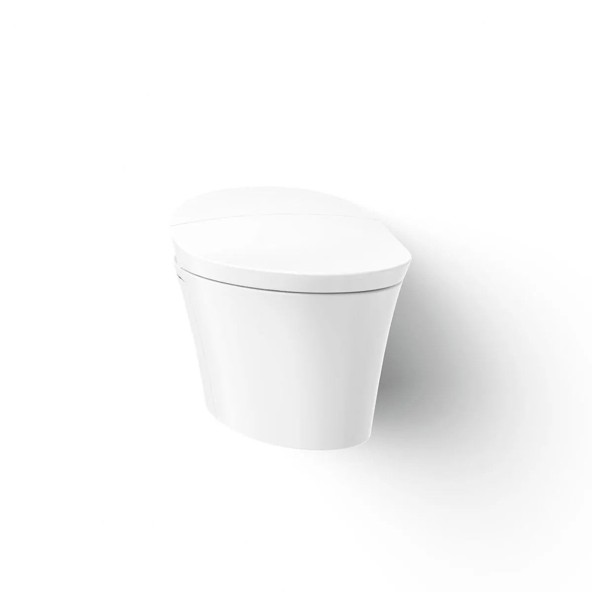 KOHLER Veil White Elongated Custom Height Stainless Steel one_size | K-76395-0 | Lowe's