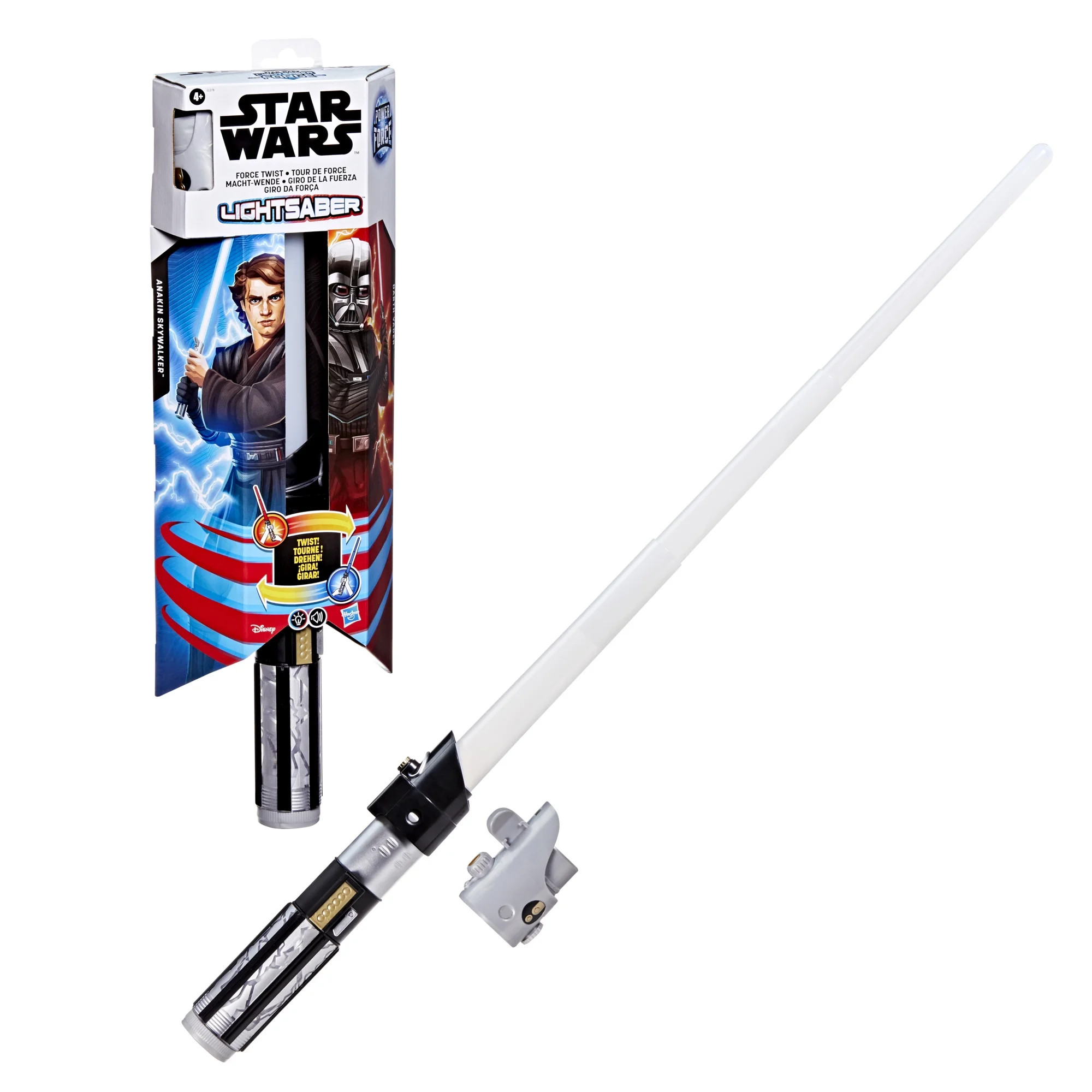 Star Wars Force Twist Lightsaber, 2-in-1 Blue & Red Lightsaber, Holiday Gifts for Kids Ages 4 and... | Walmart (US)