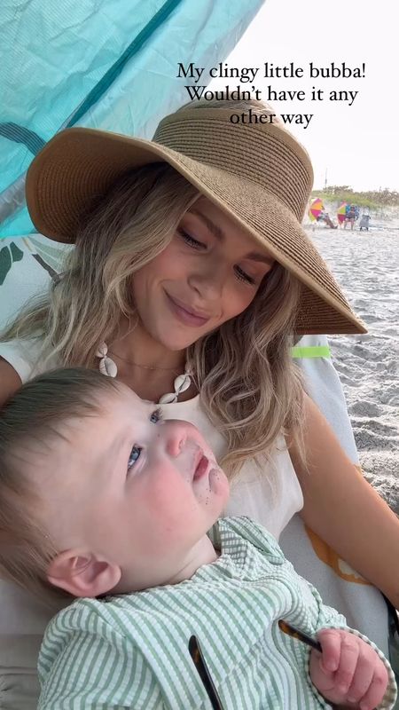 Momma’s boy 🌴 My hat is from Amazon and worked great for a long day at the beach. 

beach hat l sun hat l amazon hat