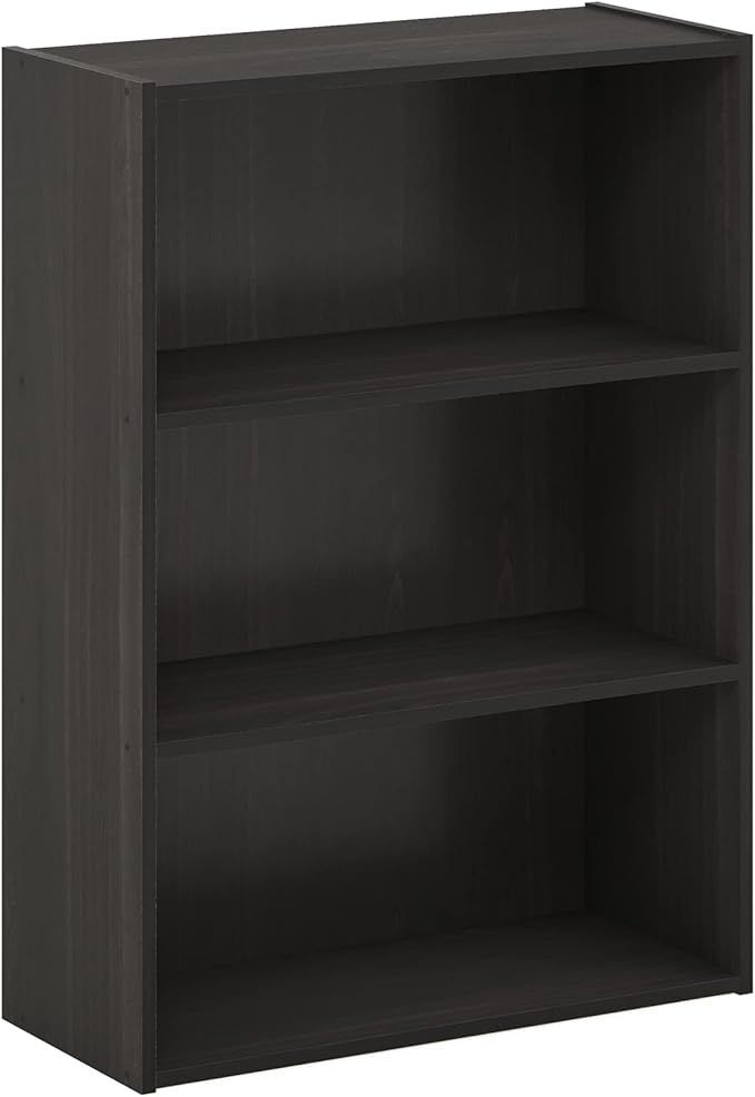 Furinno Pasir 3-Tier Open Shelf Bookcase, Brown | Amazon (US)