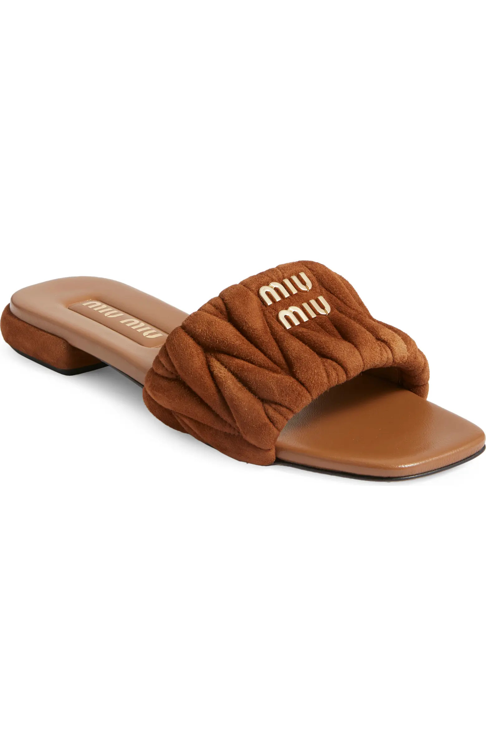 Matelassé Slide Sandal (Women) | Nordstrom
