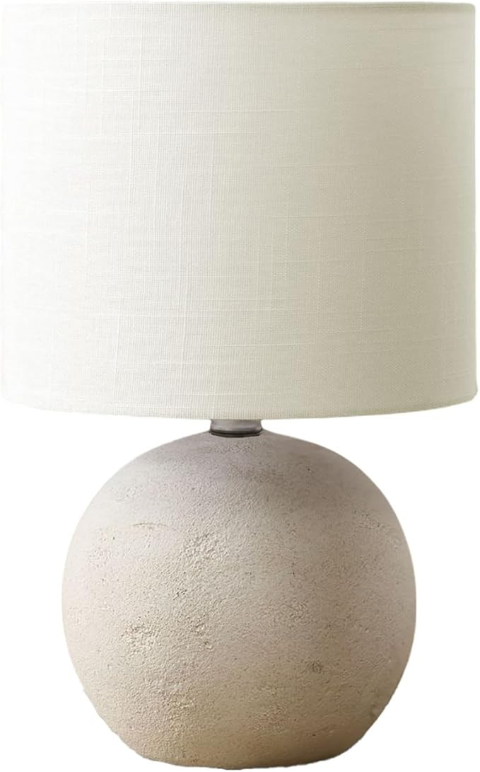 Monarch Specialties Table Lamp Ivory Concrete with Ivory/Cream Shade | Amazon (CA)