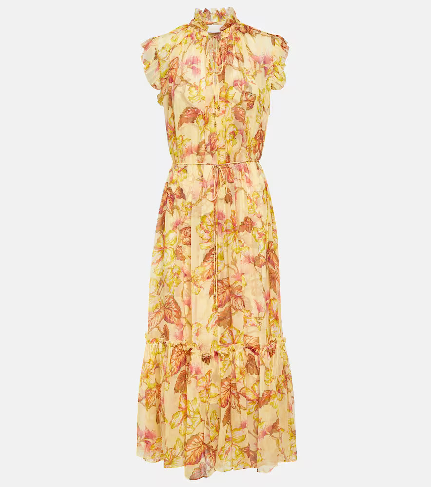 Zimmermann Matchmaker printed georgette midi dress | Mytheresa (US/CA)