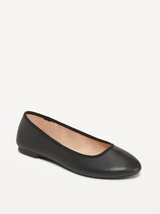Faux-Leather Ballet Flats For Women | Old Navy (US)