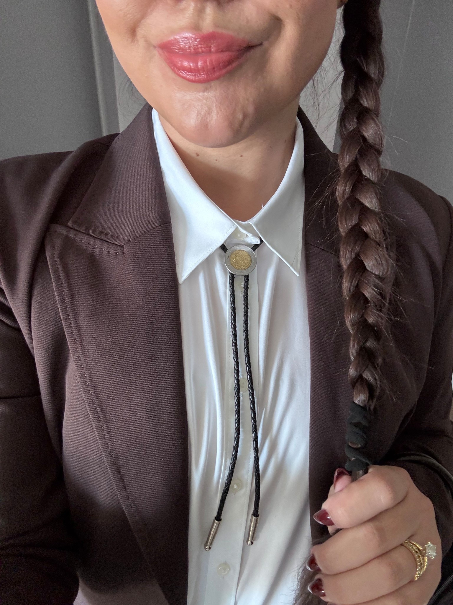 bolo tie ft. a Mexican peso 🖤

#LTKMidsize #LTKTall #LTKWorkwear