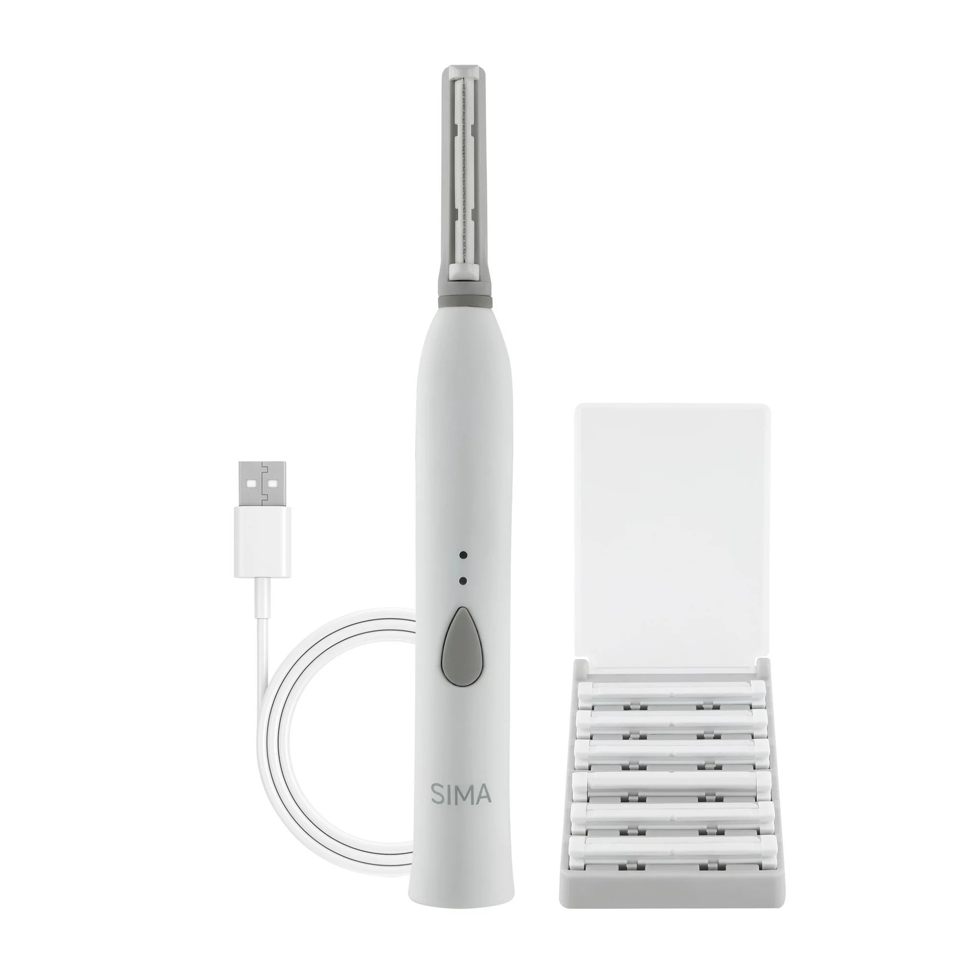 ($29 Value) Spa Sciences SIMA Electric Dermaplaning Tool- Facial Exfoliation and Hair Removal Sys... | Walmart (US)