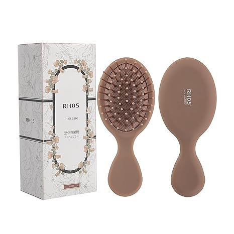 RHOS Mini Travel Hair Brush for Women/Men/Kids - Pocket Detangler Brush for Wet and Dry Hair - Tr... | Amazon (US)