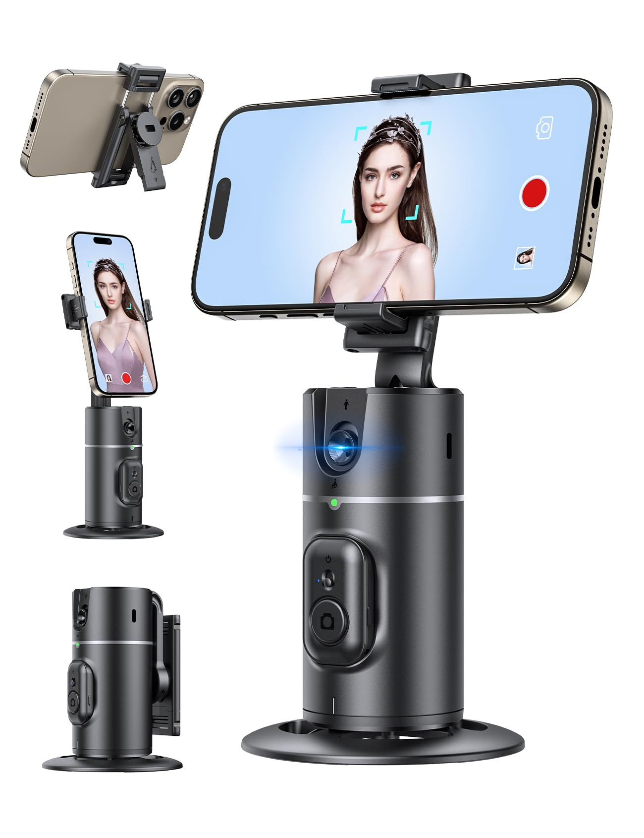 Auto Face Tracking Tripod 360 Rotation【Newest Version】 No App Required Auto Face Tracking Tri... | Amazon (US)