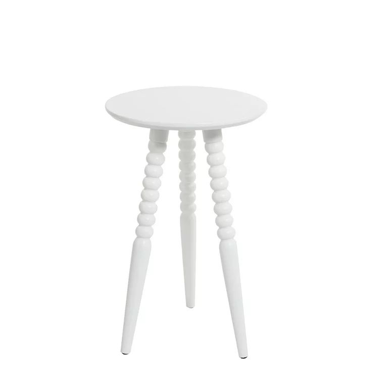 Silverwood 23" Allison White Round Accent Table with Turned Legs | Walmart (US)