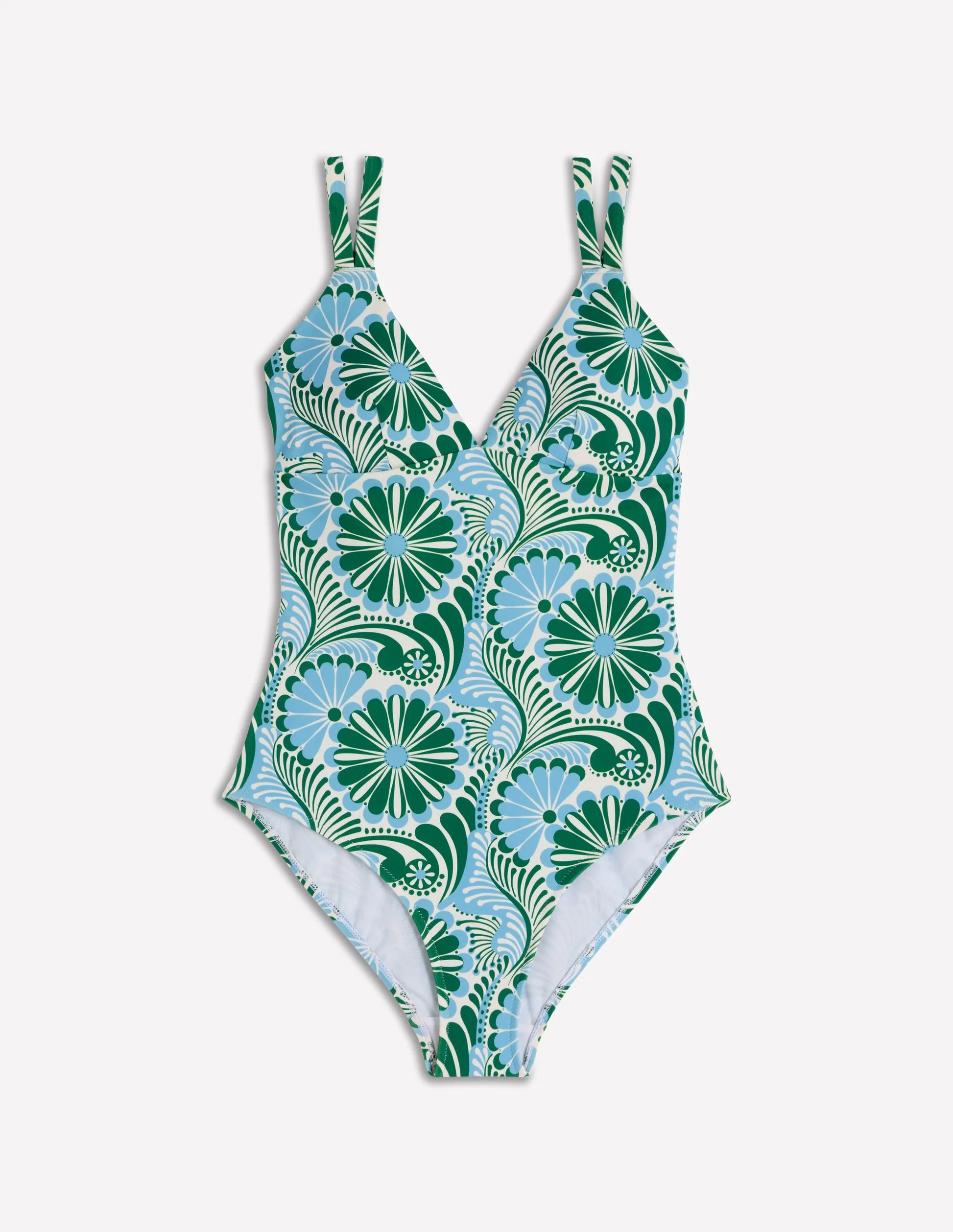 Arles Swimsuit-Pink, Ornamental Trellis | Boden (US)