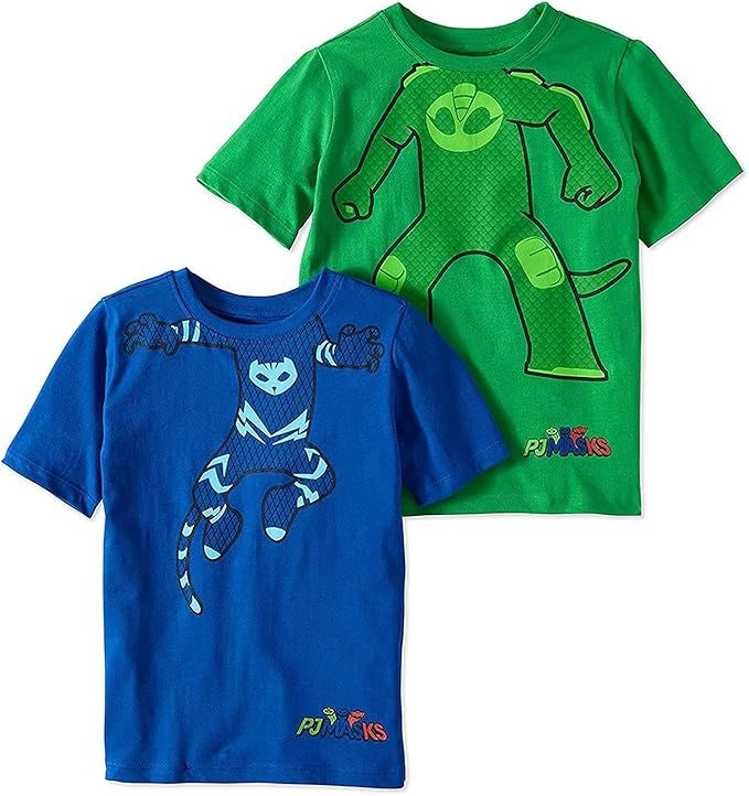 PJ Masks Short Sleeve T-Shirt - 2 Pack of PJMASKS Catboy & Gekko Short Sleeve Headless T-Shirts | Amazon (US)