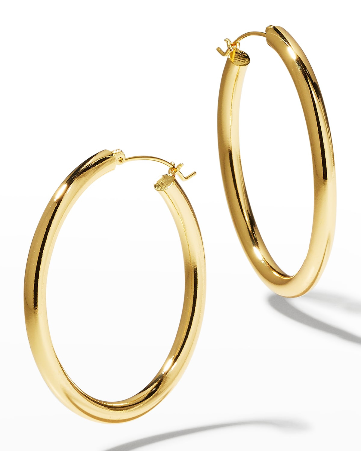 Small Thick Gold Hoop Earrings | Neiman Marcus
