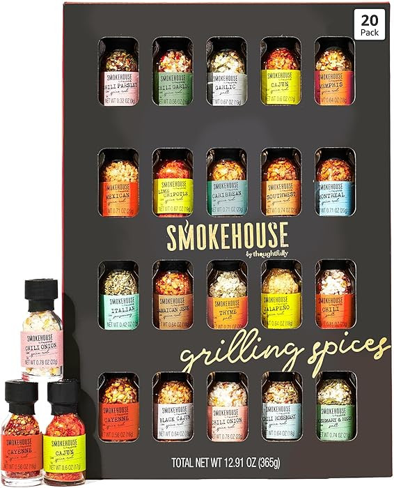 Grilling Spice Set Gift, 20 Mini BBQ Rubs & Seasonings Variety Pack, Grill Seasoning Sampler for ... | Amazon (US)