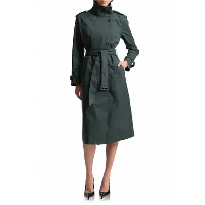 Avec Les Filles Belted Cotton Blend Trench Coat in Seagrass at Nordstrom, Size Large | Nordstrom