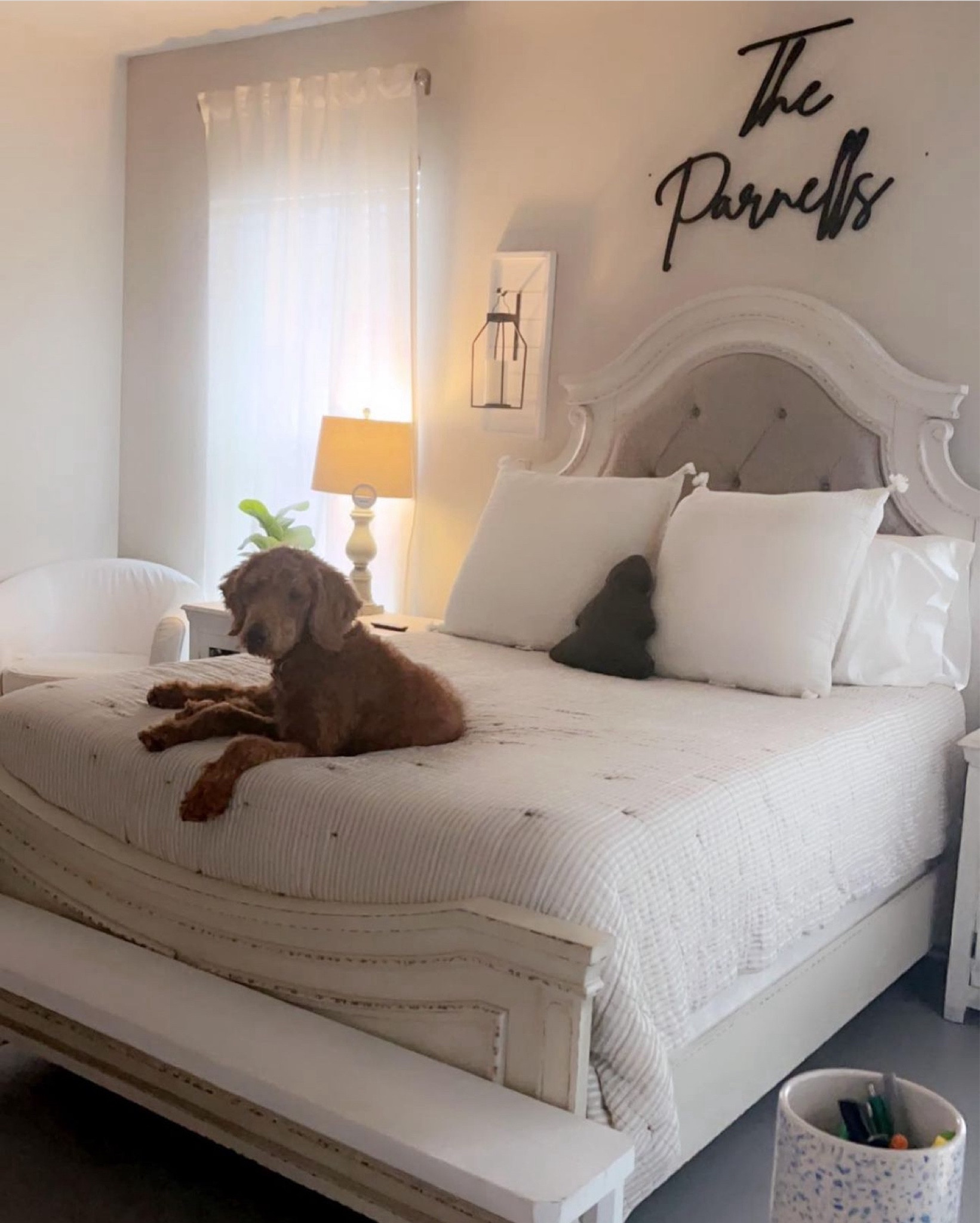 This bed gives me life! It is stunning in person and goes with everything! Bought at Home Furniture! 

#LTKhome #LTKstyletip #LTKsalealert