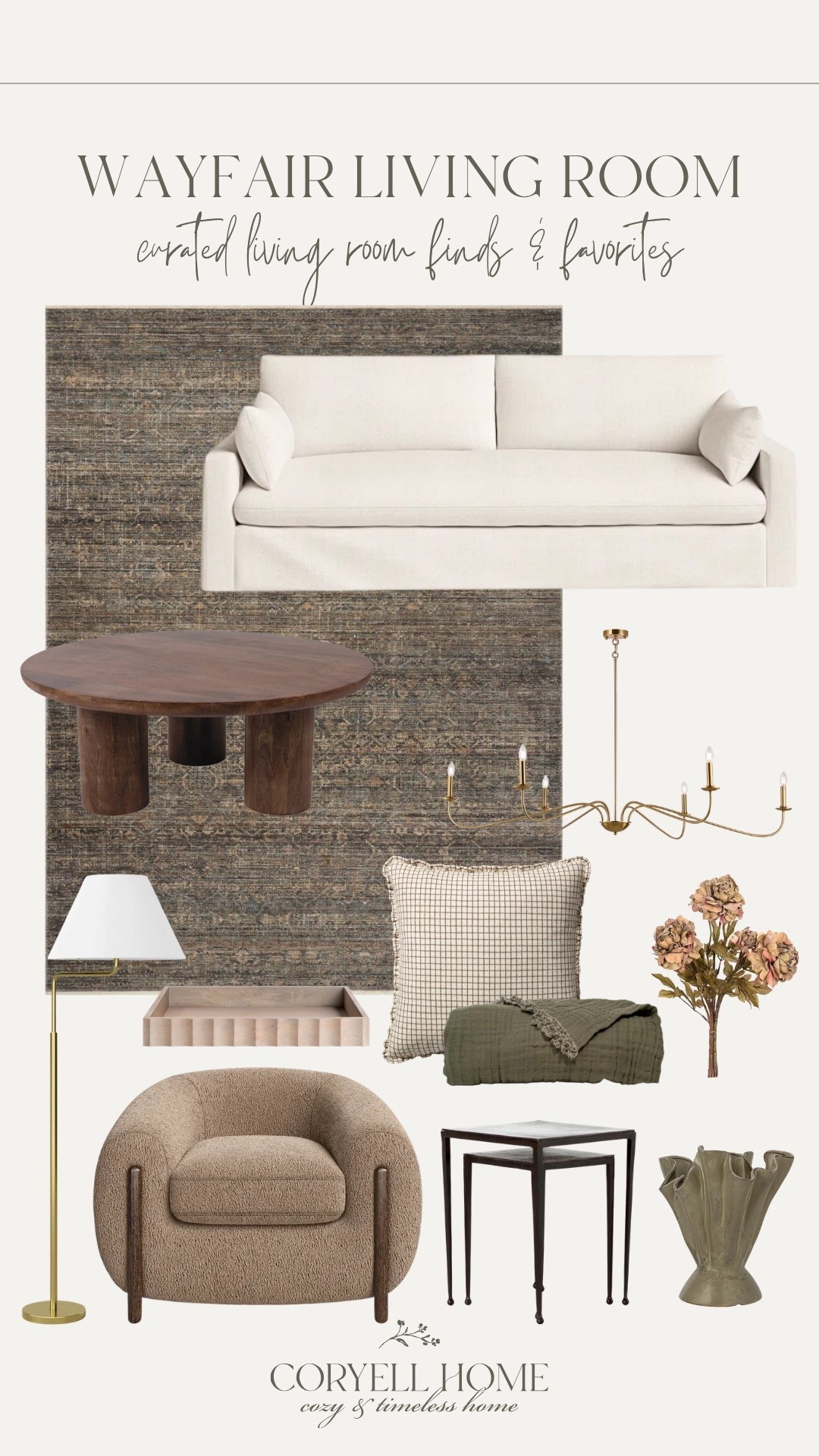 Curated Wayfair living room finds and favorites! Cozy neutrals, warm tones, and touches of fall. A mix of affordable finds and a few splurge worthy ones too! 

#LTKHome #LTKStyleTip