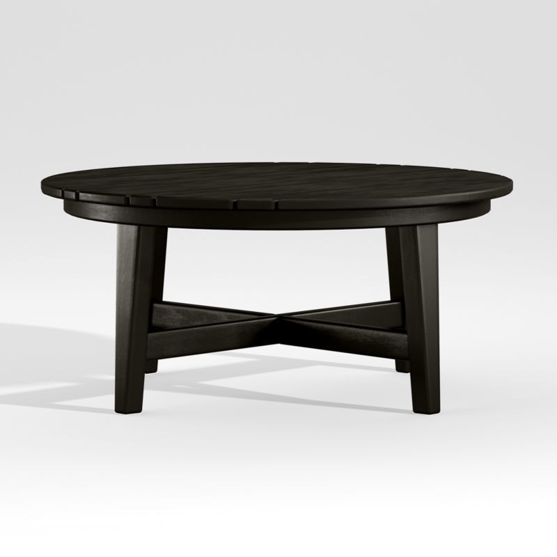 Vista II Black Adirondack Outdoor Patio Coffee Table by POLYWOOD + Reviews | Crate & Barrel | Crate & Barrel