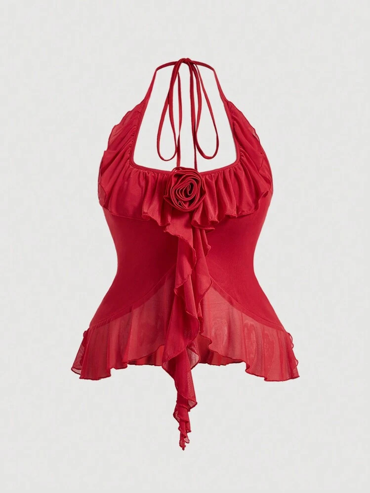 Red Rose Top | SHEIN