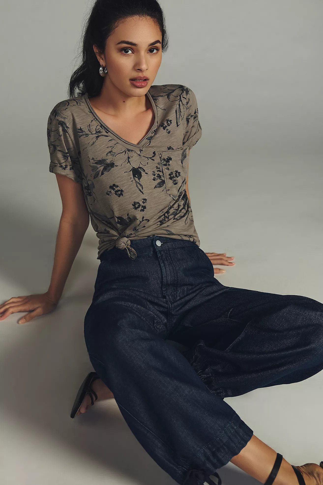 T.La Classic V-Neck Tee | Anthropologie (US)