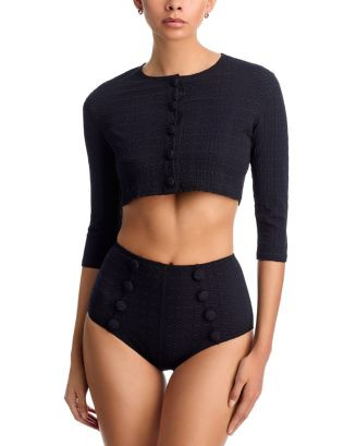 Cropped Cover-Up Cardigan | Bloomingdale's (US)