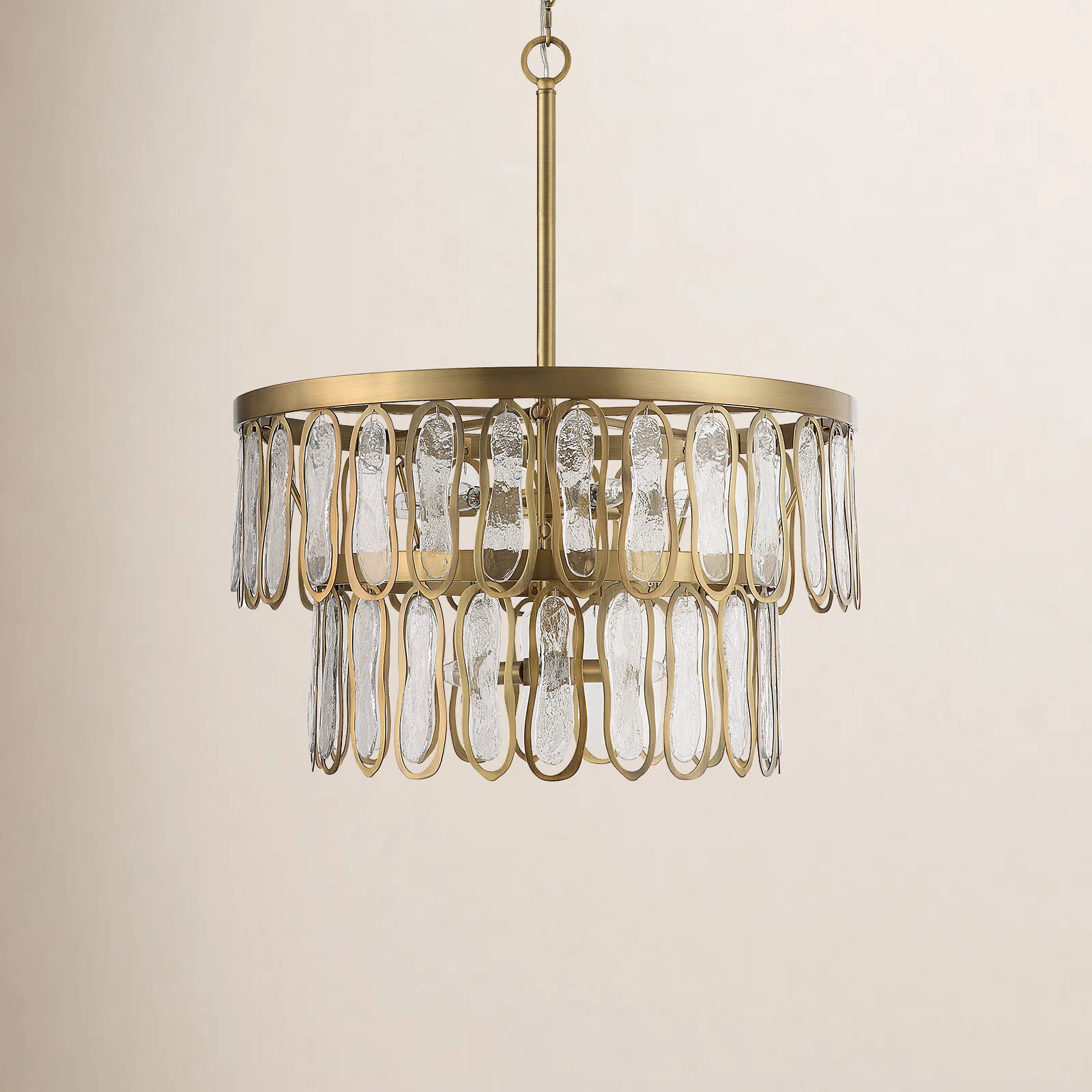 Stasia 9 - Light Antique Brass Unique/Statement Pendant | Wayfair North America