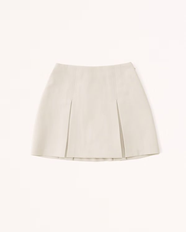 Women's Pleated Menswear Mini Skort | Women's Bottoms | Abercrombie.com | Abercrombie & Fitch (US)