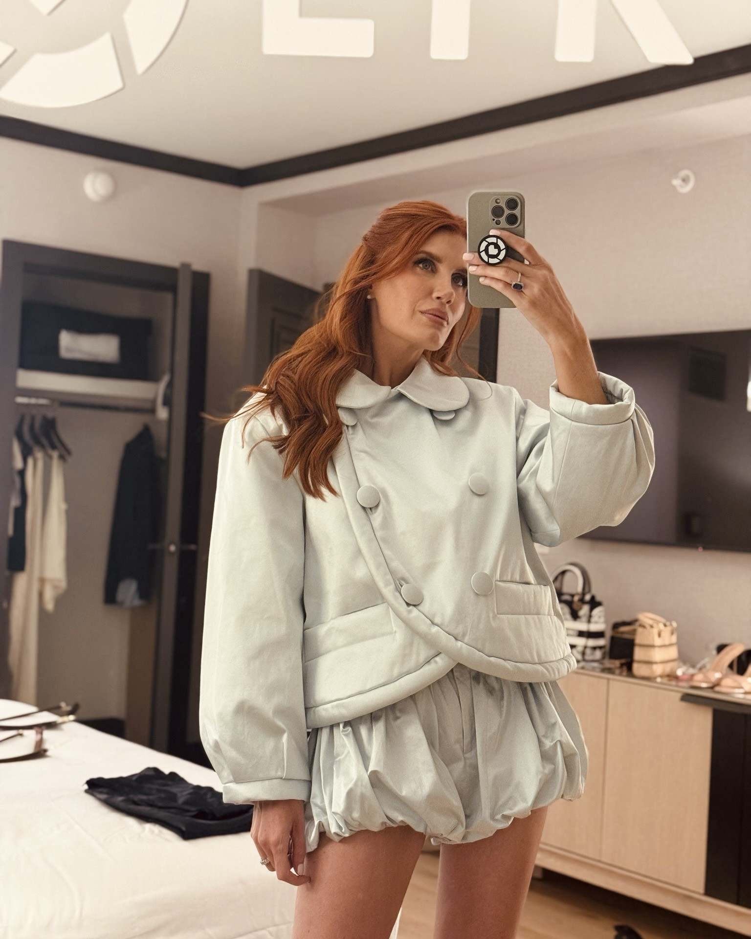 Quick change for night two 🧊 This set was too chic to leave at home.

#LTKCon #LTKgrwm #LTKootd
