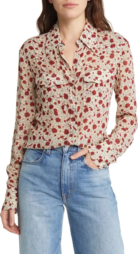 rag & bone Farren Floral Button-Up Shirt | Nordstrom | Nordstrom