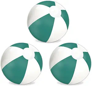 Whaline 3Pcs Inflatable Beach Ball 16 Inch Round Pool PVC Balls Cute Game Toys for Summer Hawaiia... | Amazon (US)