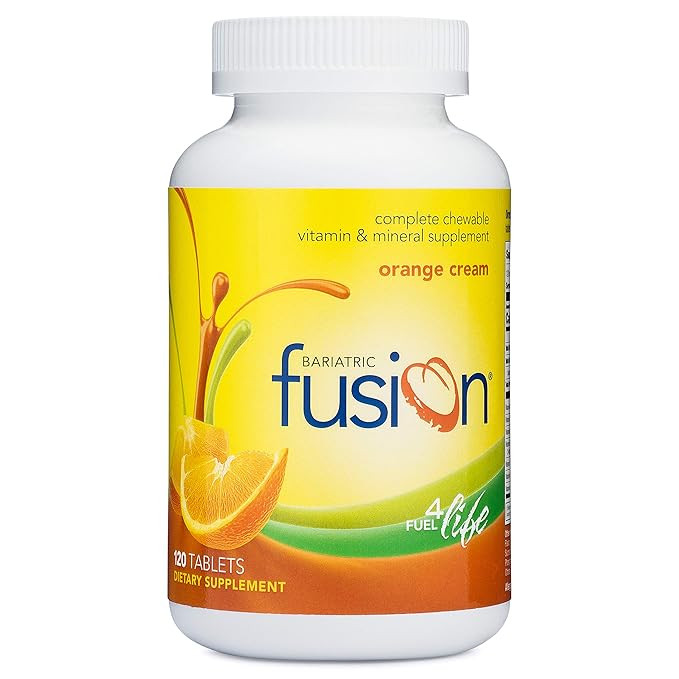 Bariatric Fusion Complete Chewable Multivitamin and Mineral Supplement Orange Cream 120 Tablets f... | Amazon (US)