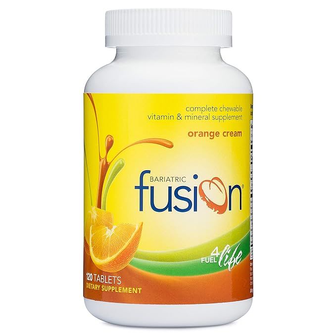 Bariatric Fusion Complete Chewable Multivitamin and Mineral Supplement Orange Cream 120 Tablets f... | Amazon (US)