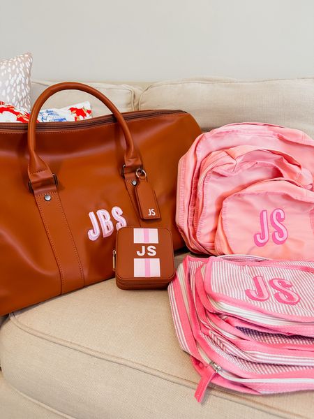 Spring and summer travel gear from sprinkled with pink monogrammed gifts! Perfect for summer vacation this year! Custom packing cubes and custom gifts! 

#LTKSeasonal #LTKGiftGuide