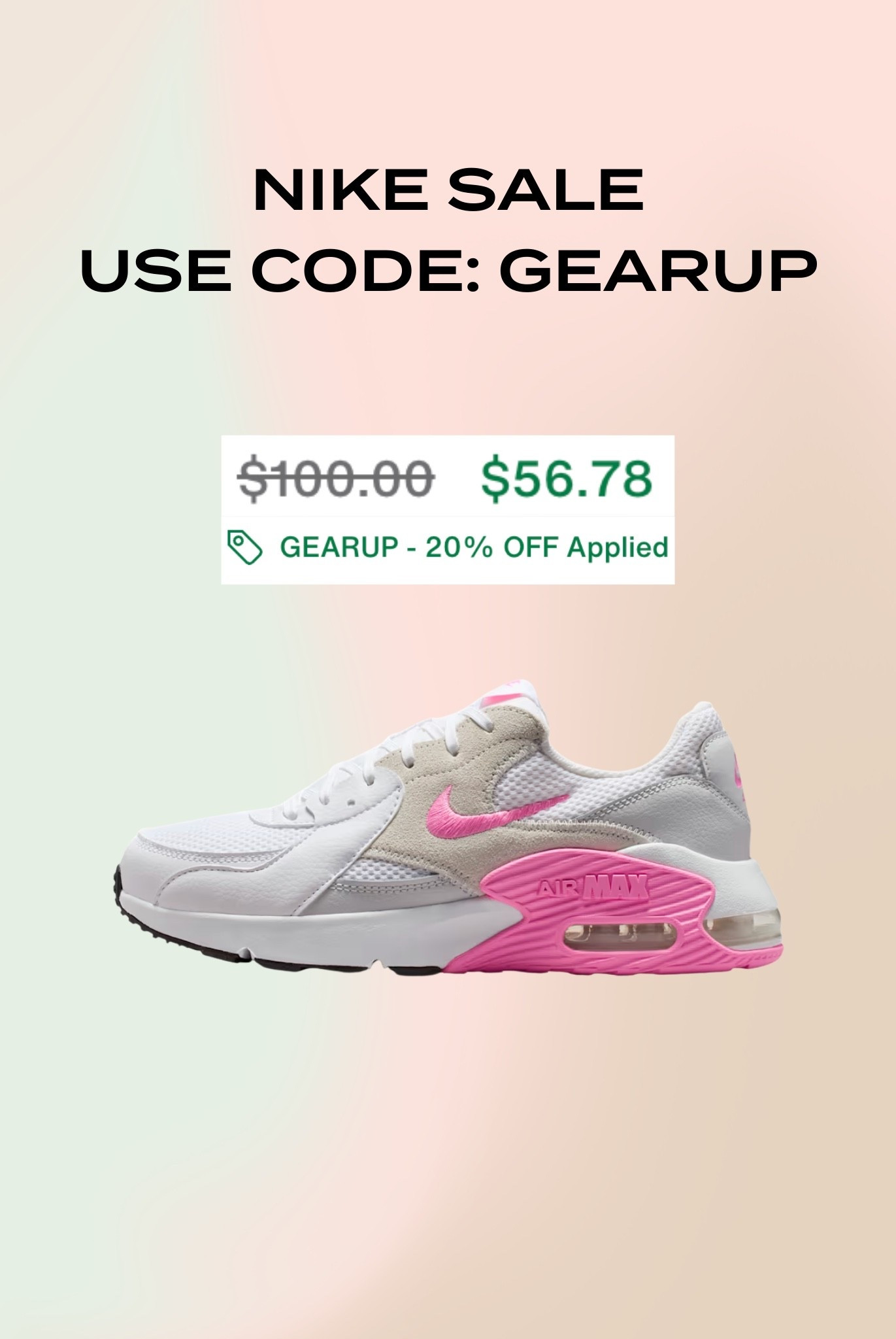 Nike air max sneakers on sale! Use code GEARUPP

#LTKSaleAlert #LTKfitnessgoals #LTKActive