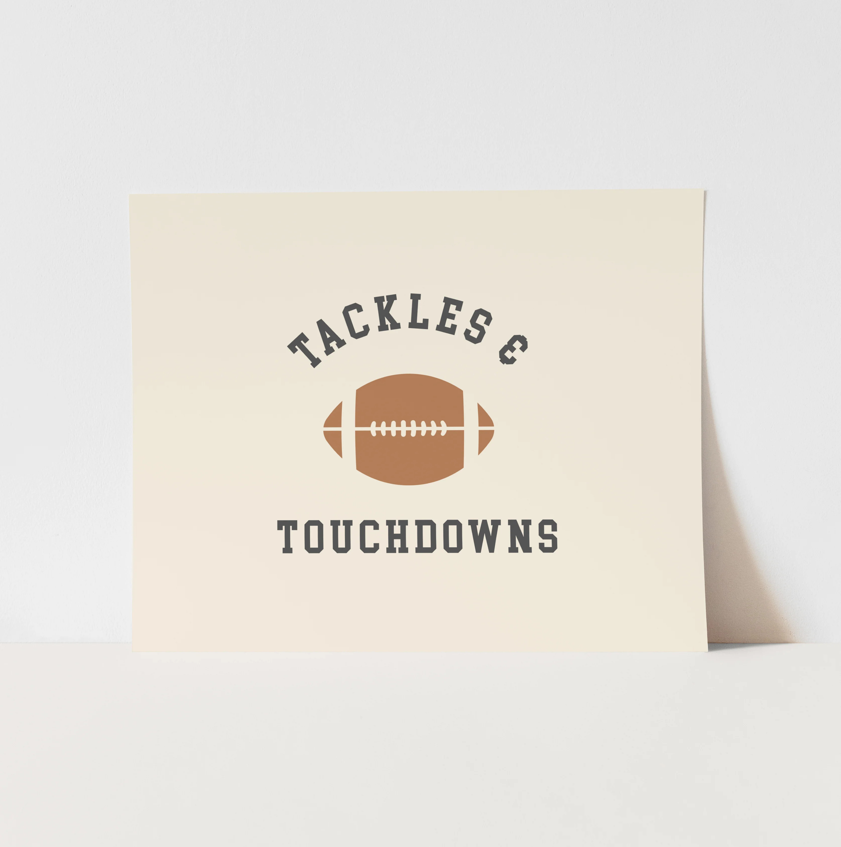Art Print: Tackles and Touchdowns | Hunny Prints